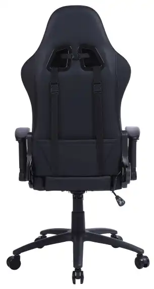 Кресло игровое Cactus CS-CHR-0099 черный экокожа с подголов. крестов. сталь