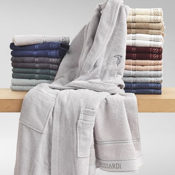 Полотенце 100x150 Trussardi Ribbon White белое