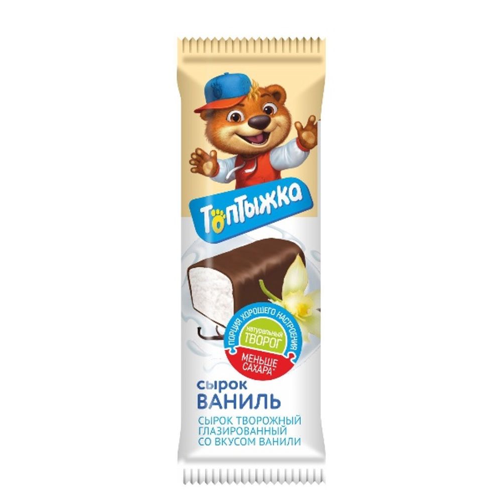 Сырок Топтыжка Ванильный глазур. 40г 12шт