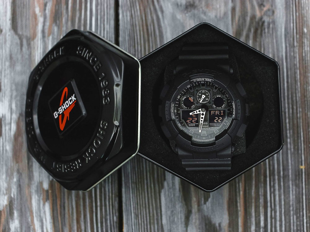 Японские наручные часы Casio G-SHOCK GA-100-1A1