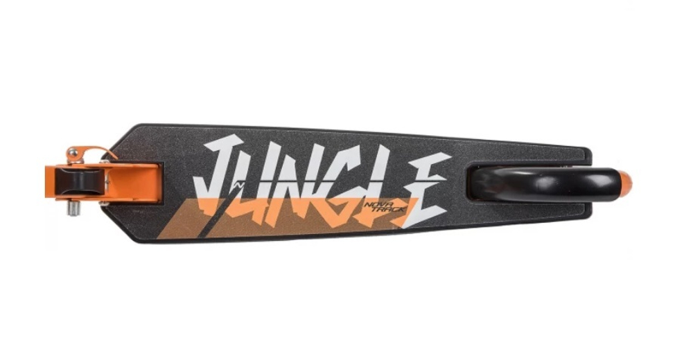 Самокат детский Novatrack Jungle, 145 мм, оранжевый