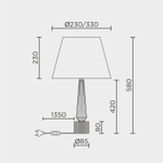 Настольный светильник MODELUX ML.5508.01TL CR