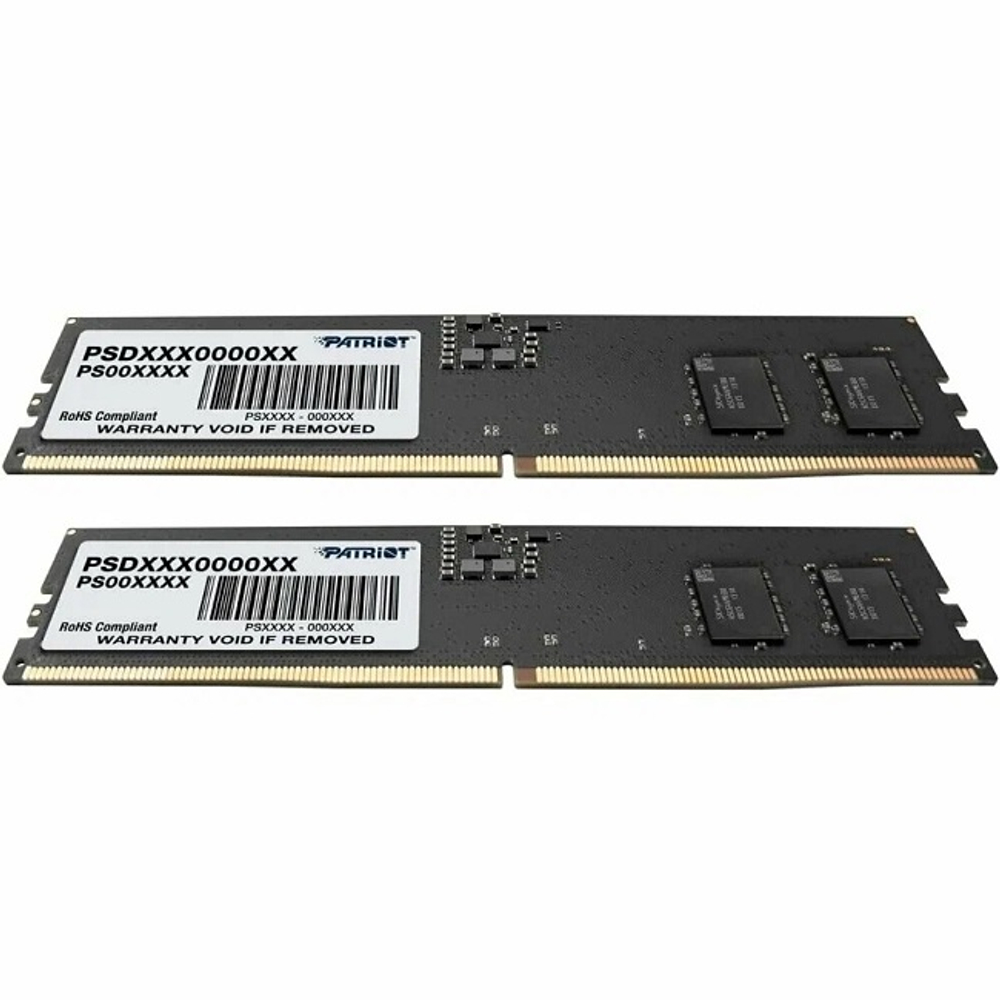 Оперативная память DIMM DDR5 16Gb, 4800Mhz, 2x8Gb, Patriot Signature Line (PSD516G4800K)