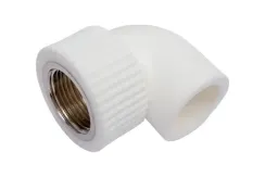 Колено TEBO сварка ВР 25*3/4" белый 35207