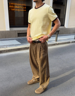 Мужские брюки super baggy fit с льном - BERSHKA