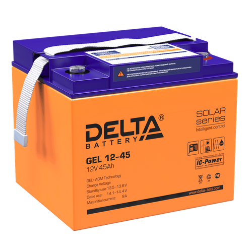 Аккумулятор DELTA GEL 12-45 - GEL ( 12В / 45Ач )