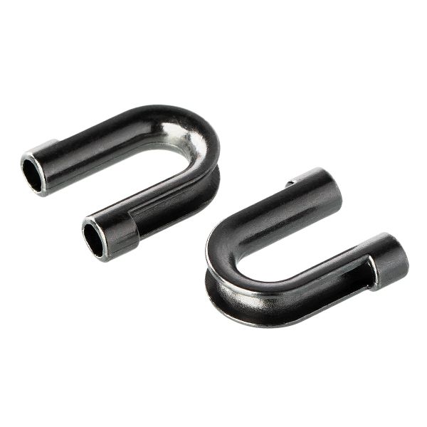 Наконечник для шнура металл декоративные 17х16 мм, 20 шт, №06 под черный никель, Gamma GB 1656
