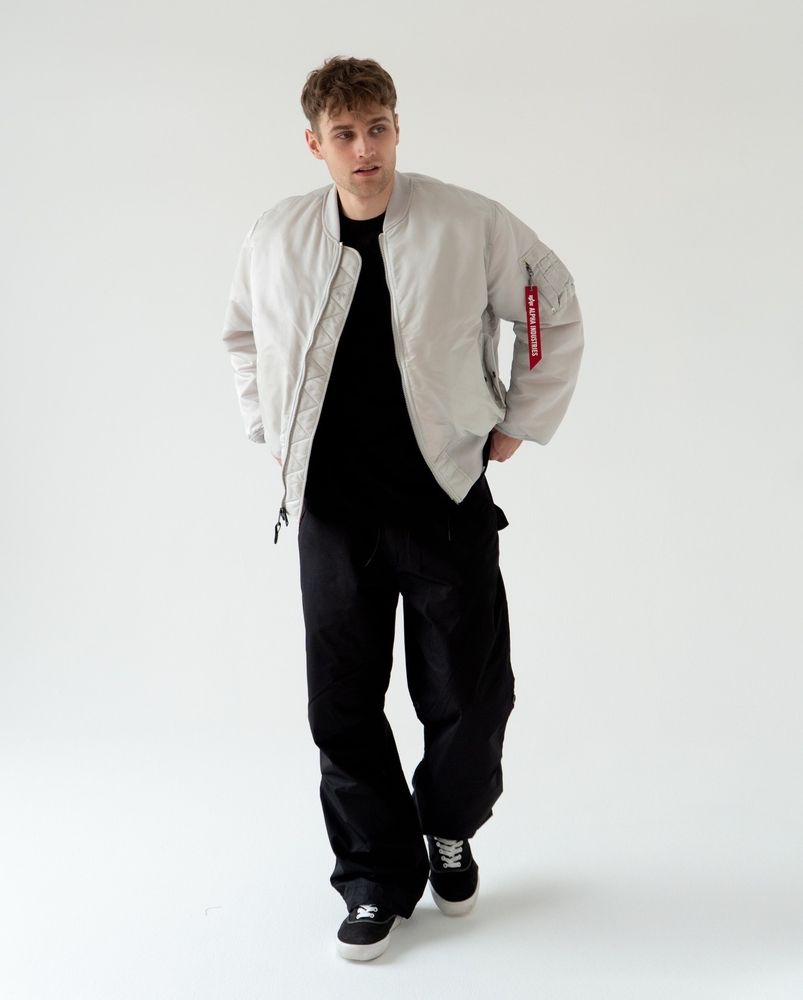 Куртка бомбер Alpha Industries MA-1 Light Grey