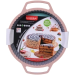 Форма силиконовая «Кухонная магия» круглая с ручками 23*31*3см, с металлической вставкой