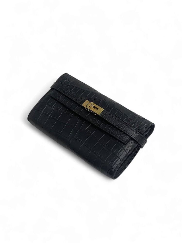Клатч Hermes из кожи крокодила