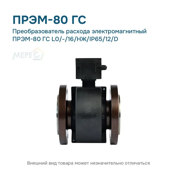 Преобразователь расхода электромагнитный ПРЭМ-80 ГС L0/-/16/НЖ/IP65/12/D