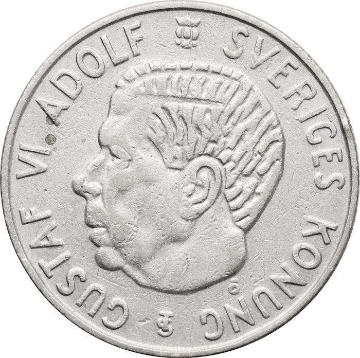 1 крона 1954 Швеция VF-XF