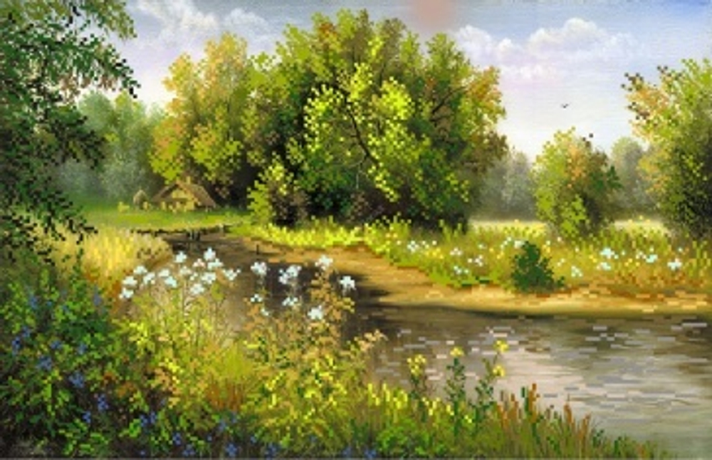 "Лето"-4241 ткань с нанесенным рисунком