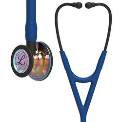 Стетоскоп Littmann Cardiology IV, небесно-голубой, радужная акустическая головка, черный ствол (6242)