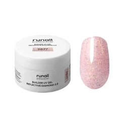 Runail Моделирующий УФ-гель светоотражающий №9877 BUILDER UV GEL REFLECTIVE DIAMOND 2.0, 15г