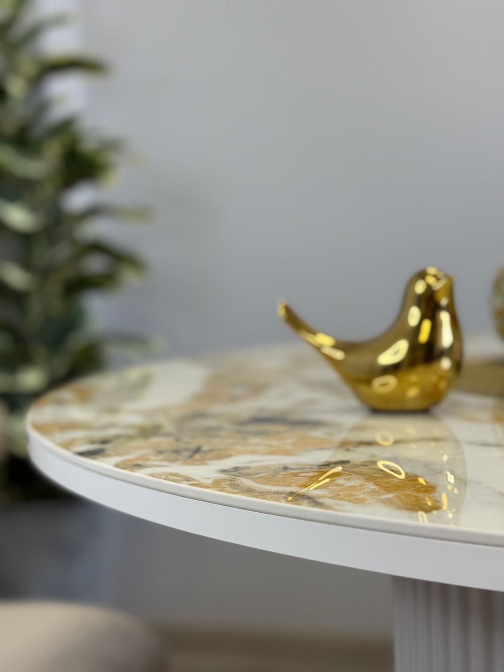 Стол Kenner LD1000, белый/керамика IRISH GOLD арт.170112