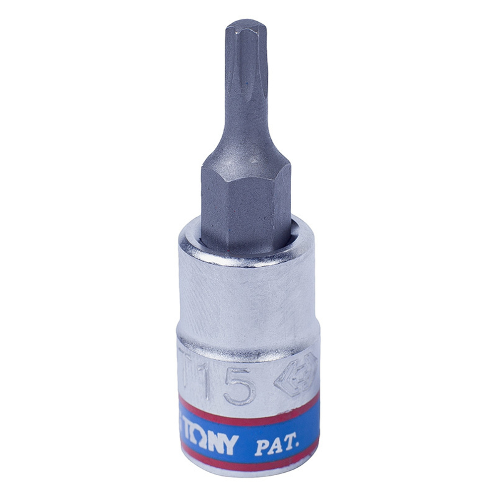 KING TONY (203315) Насадка (бита) торцевая 1/4", L = 37 мм, TORX, T15