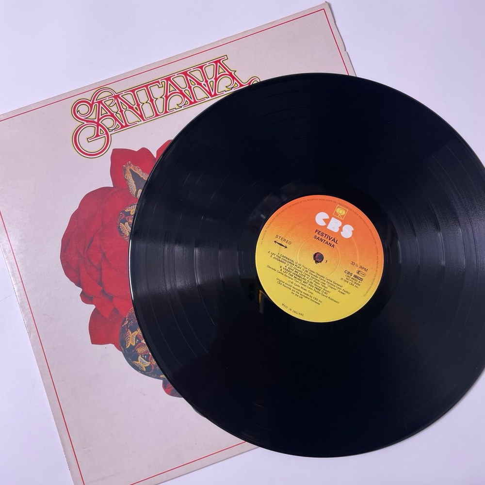 Винтажная виниловая пластинка LP Santana Festival (Англия 1976)