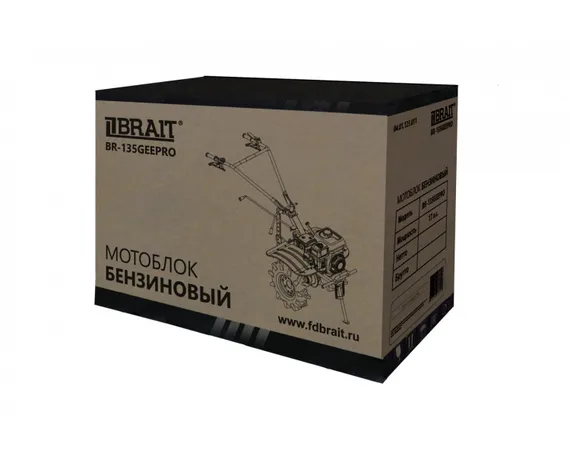 Мотоблок "BRAIT" BR-135GEEPRO (17 л.с., эл.стартер, с понижающей передачей)