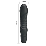 Черный мини-вибратор 13,5см Pretty Love Stev BI-014510-4