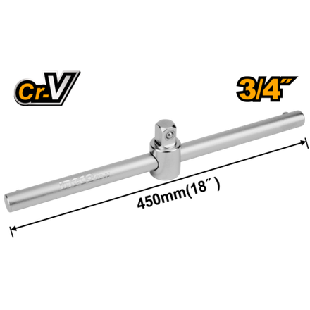 Вороток Т-образный INGCO HSTB34181 INDUSTRIAL 3/4" 450 мм