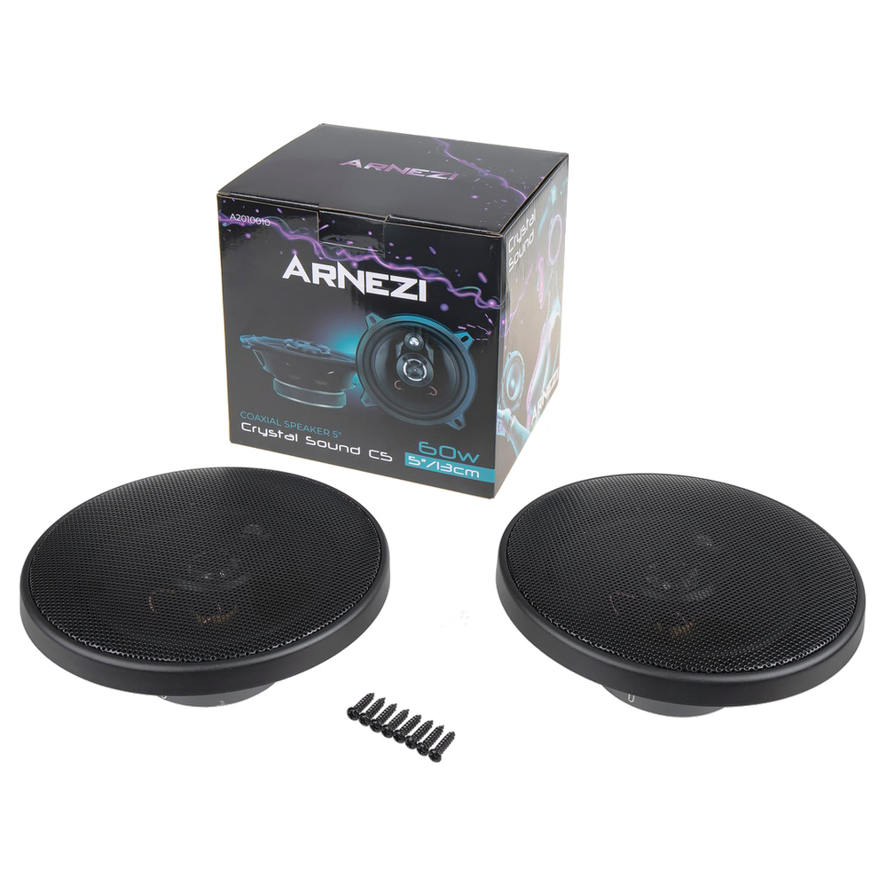 Колонки ARNEZI Crystal Sound С5, 13 см 3-х полосные, 2шт, , Max Вт ARNEZI A2010010