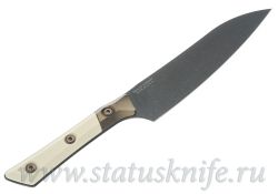 Нож Microtech Kitchen Utility Ivory 3400B-1DLCIVS Bolsterфотография - 2