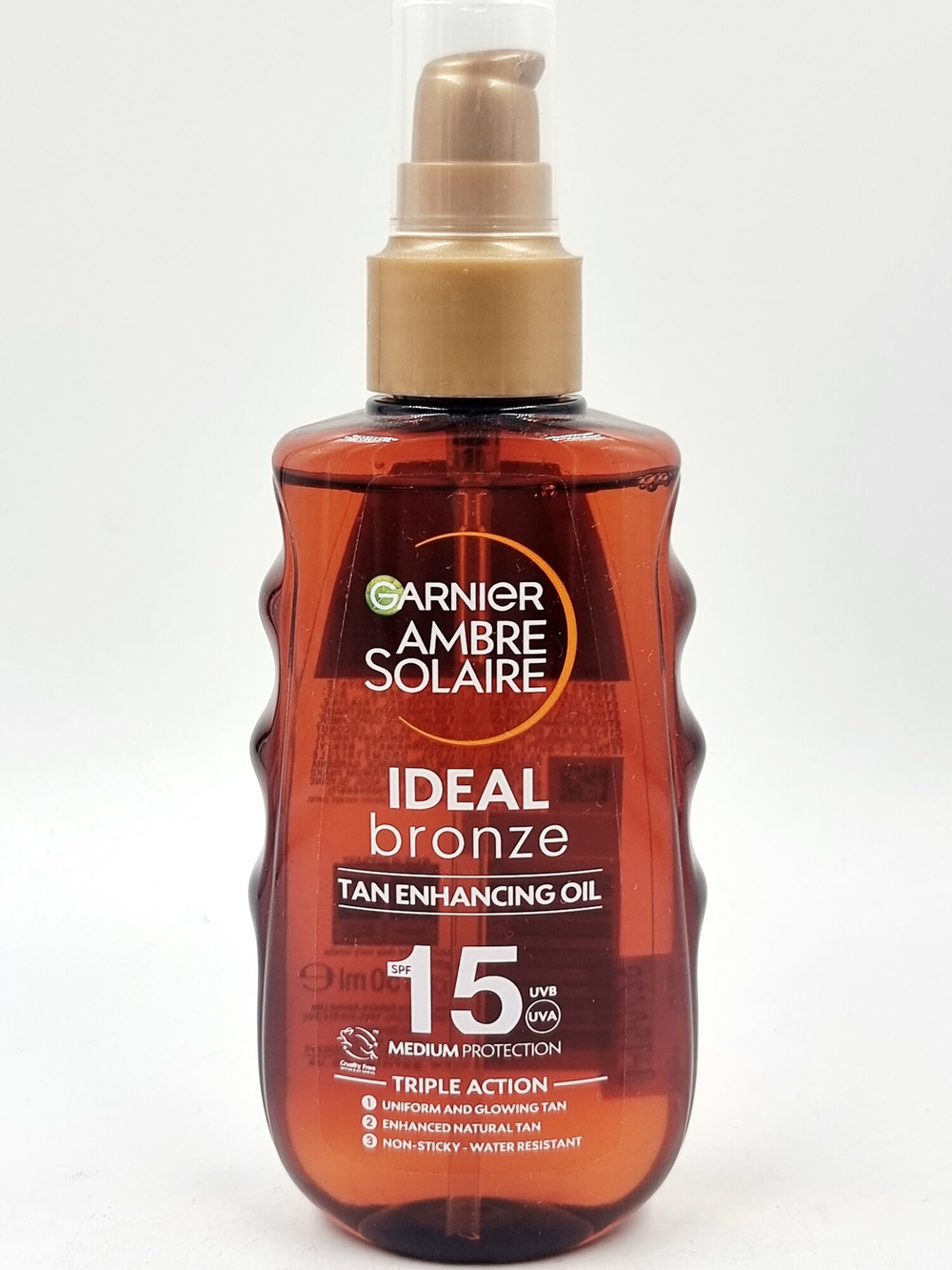 Garnier Ambre Solaire Масло усиливающее загар, SPF 15, водостойкое, 150 мл (Франция)