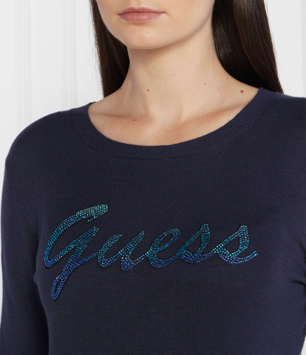 Блузка GUESS - темно-синий(W3BR22 Z2NQ2)