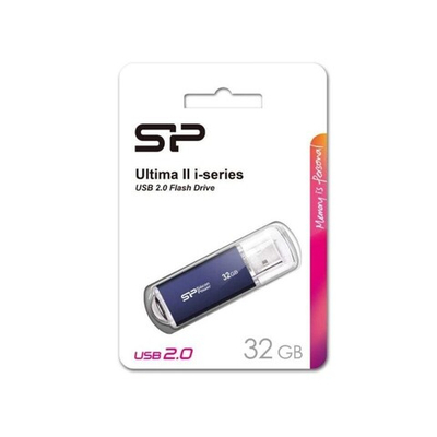 Флеш накопитель 32Gb Silicon Power Ultima II, USB 2.0, Синий