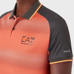 Мужское теннисное поло EA7 Polo Men - Red, Black