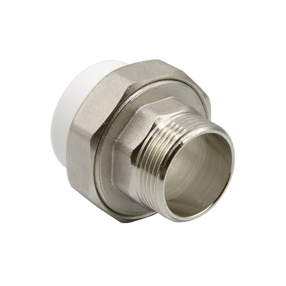 Муфта комб. разъемная, нар 40х1 1/4" EVER® БЕЛЫЙ штрихкод (Россия)