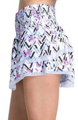 Женская теннисная юбка Lucky in Love Got The Blues High Waist Wild Bloom 13.5"