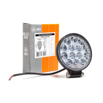 AE42R-14LED-28PC Фара светодиодная дополнительная, круглая SLIM 115*28*142, рассеянный свет, 14 диодов, крепление по центру, 42 Вт, 10-30 В