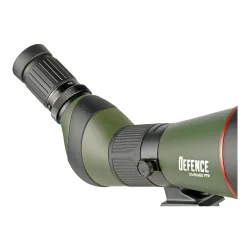 Зрительная труба Veber Defence 20-60x80 с сеткой - вид на окуляр и регулировку, зелёный корпус