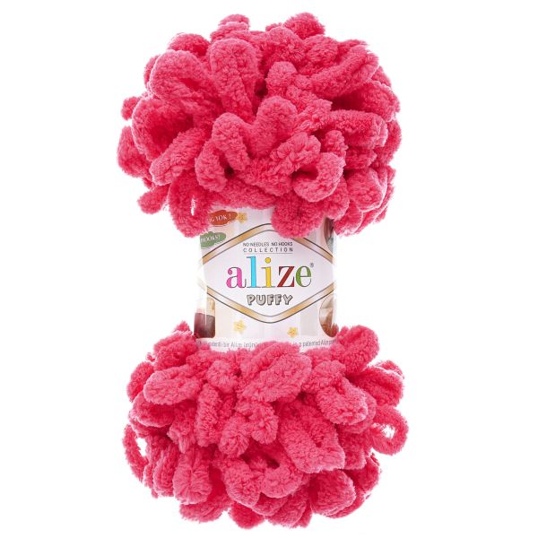 Пряжа Alize (Ализе) Puffy / уп.5 мот. по 100 г, 9м, 149 фуксия A