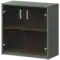 Стеллаж низкий с тонированным стеклом А-302/А-стл302тон Тайга 770x370x850 Арго