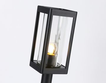 Светильник уличный ландшафтный 1*E27 ST2417 BK/CL черный/прозрачный IP54 110*110*500 Garden Ambrella
