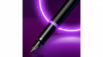 Перьевая ручка Parker IM Vibrant Rings Flame Amethyst Purple, перо:F/M, цвет чернил: blue, в подарочной упаковке.