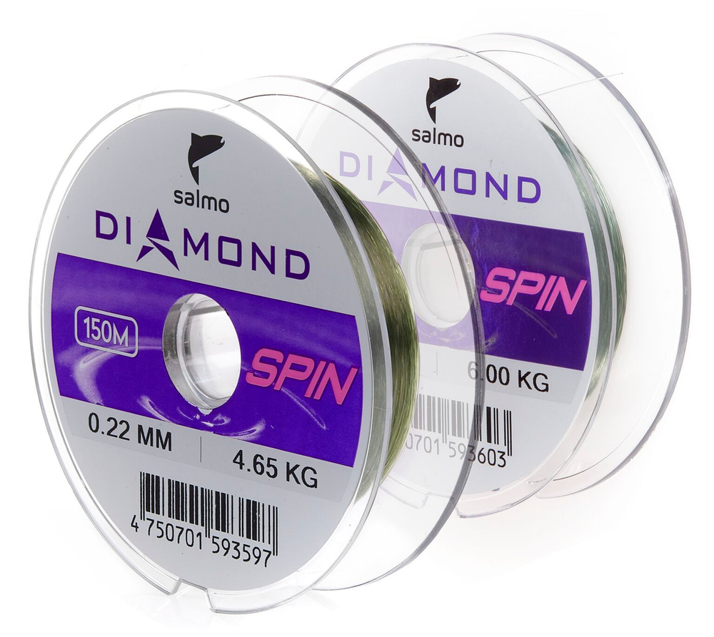 Набор лесок монофильных Salmo Diamond SPIN ОКУНЬ/БЕРШ 2шт. (коробочная версия)