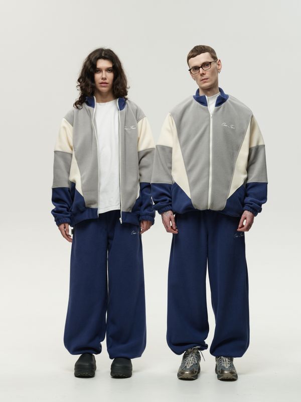 Толстовка Zip-Up Grey-Navy Smoke - фото 2