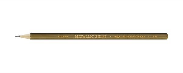 Карандаш чернографитный заточенный ТМ (HB) 72 шт, Metallic shine MS01, 1598 сиена золотистая, ВКФ MS01