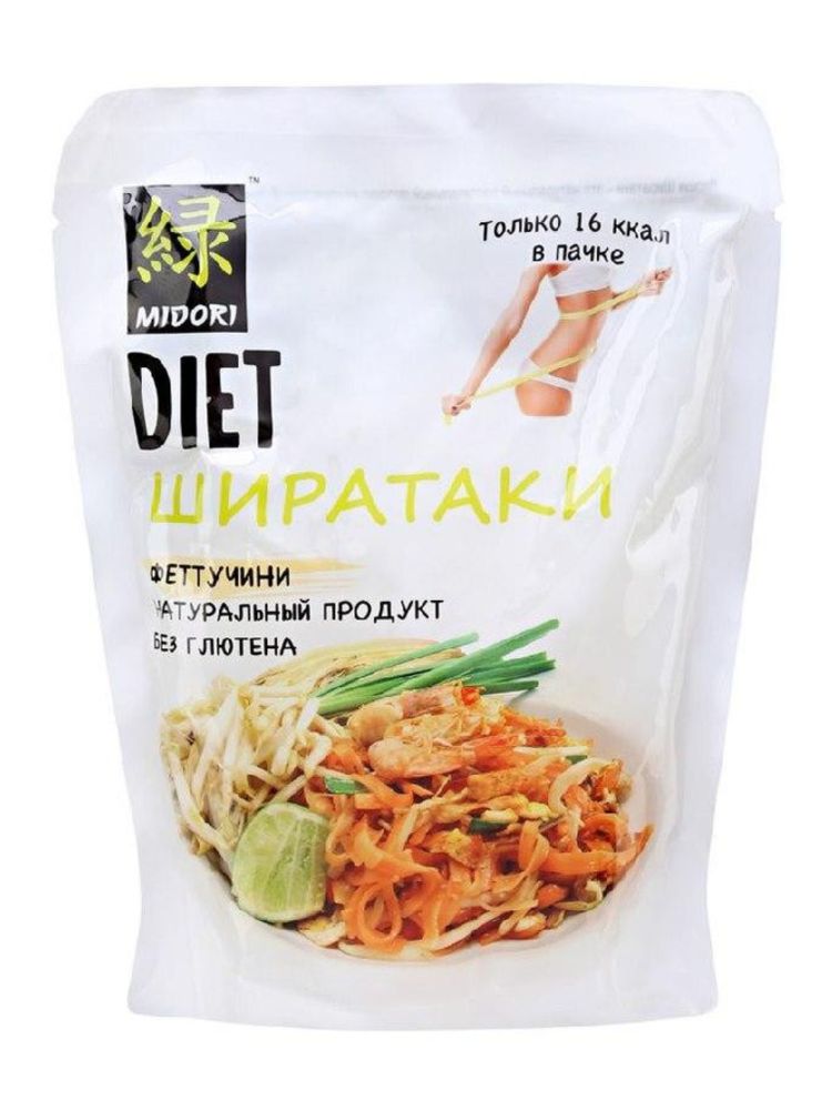 Лапша Midori Diet Ширатаки Феттучини 200 г, 3 шт