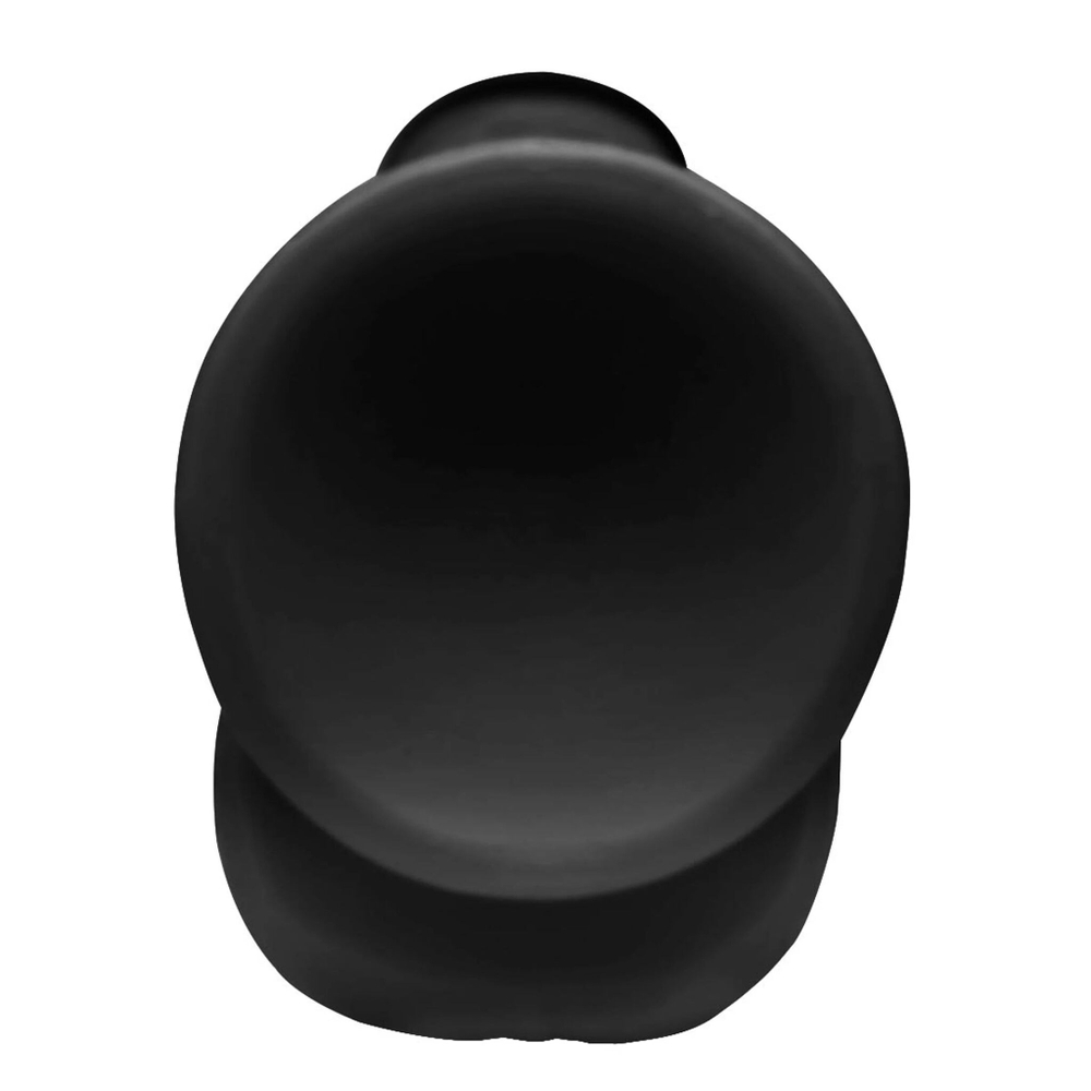 Черный фаллоимитатор-гигант на присоске Long Logan 10’’ Dildo with Balls - 27,4 см. (Цвет: черный)
