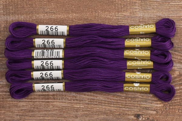 Мулине Lecien Cosmo, цв. 0266 / 6 мот. по 8 метров, в 6 сложений