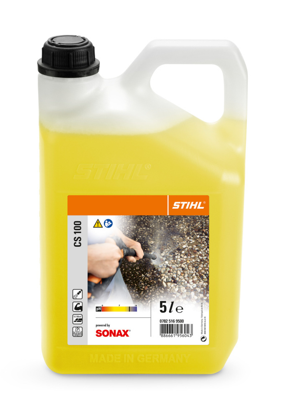 Шампунь для каменных поверхностей и фасадов STIHL CS 100 5л (от SONAX)