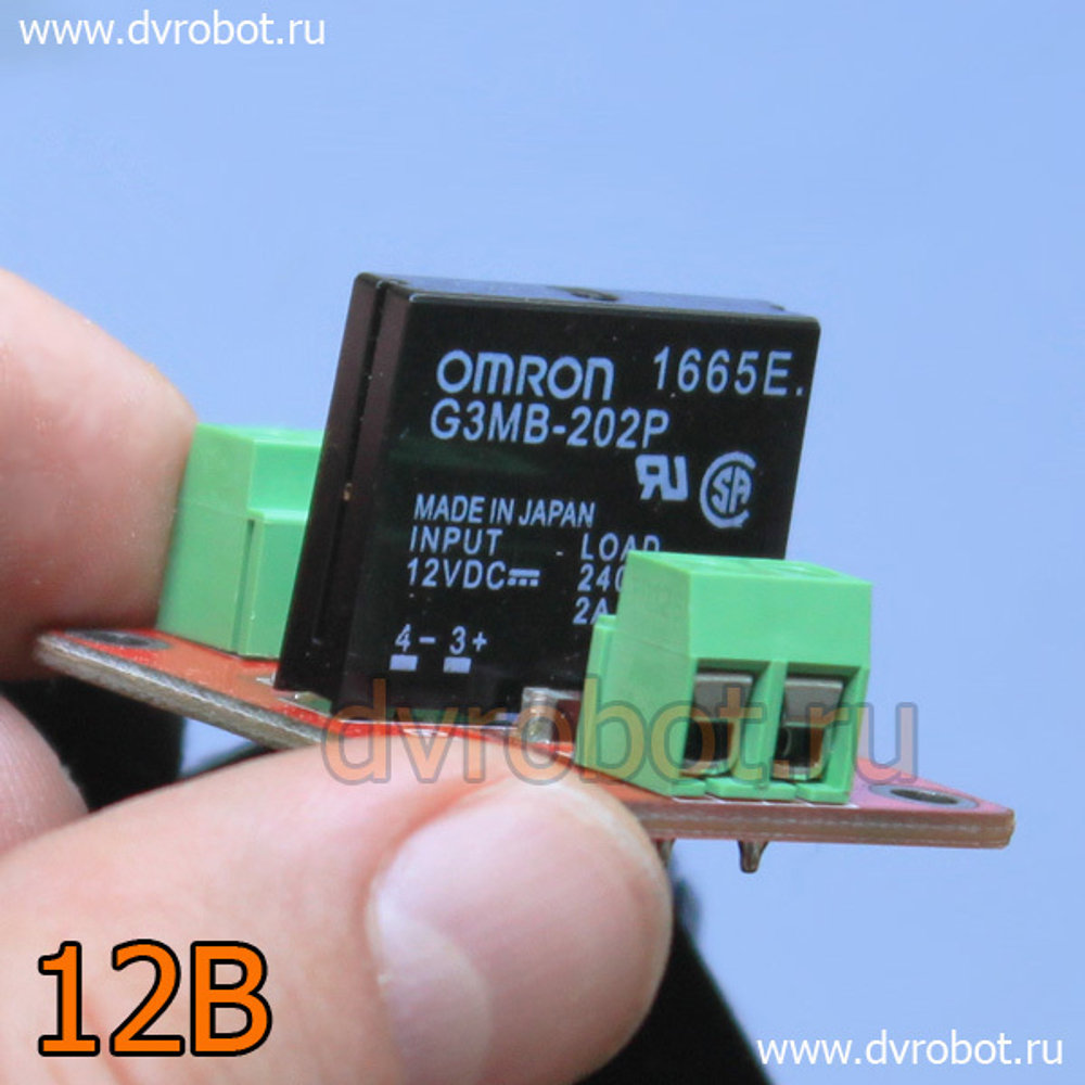 Твердотельное реле 1.0 DC-AC 2А -12В
