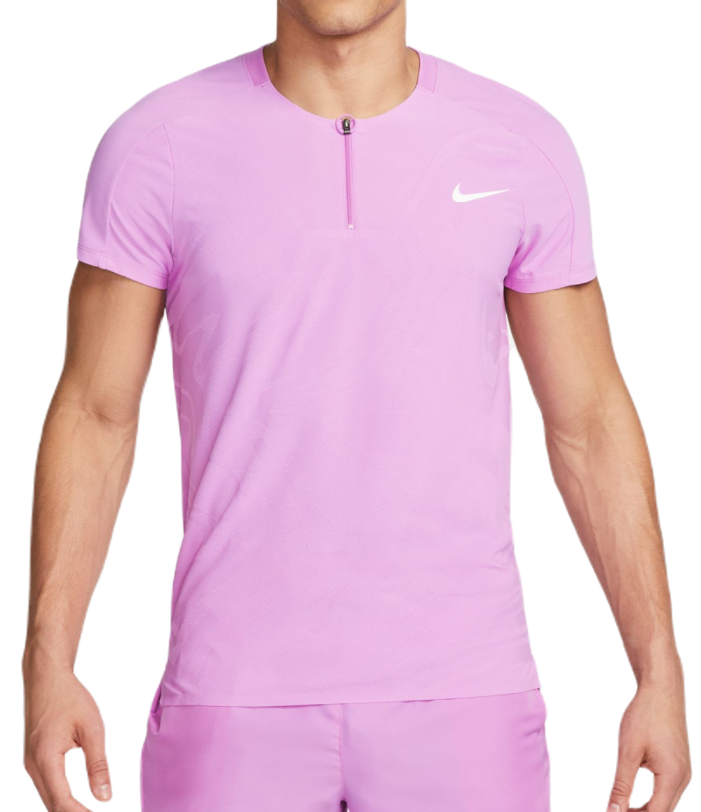Мужское теннисное поло Nike Court Dri-Fit Adventage Slam Tennis Polo - rush fuchsia/white