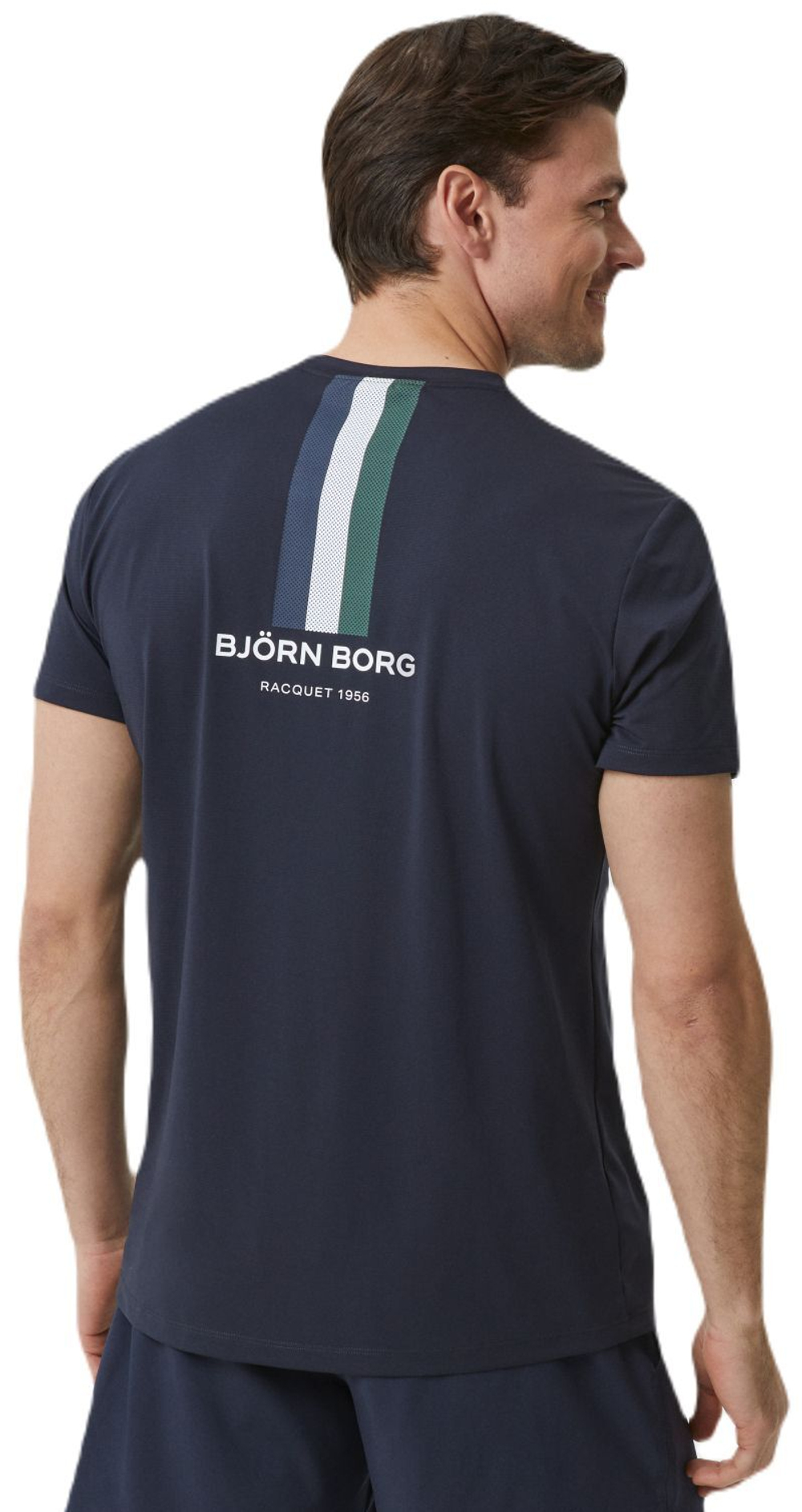 Мужская теннисная футболка Björn Borg Ace Graphic T-Shirt - зеленый