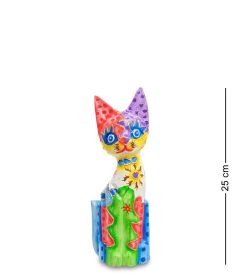 99-268 Фигурка «Кошка» н-р из трех 30,25,20 см (албезия, о.Бали)